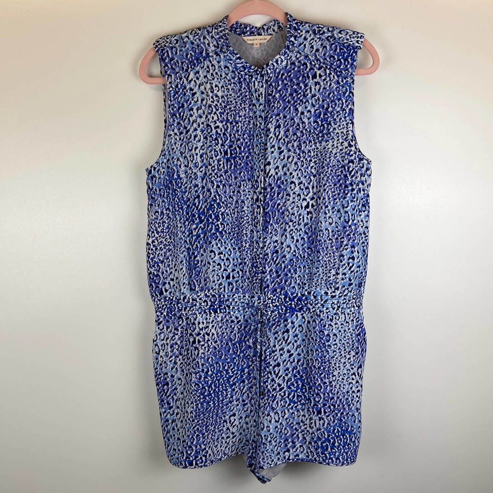 Rebecca Taylor Leopard Fever Romper, Size 8 - Picture 2 of 16